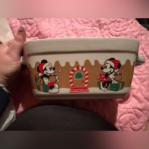 Retro Christmas Disney Mickey & Minnie
Gingerbread Baking Dish- Ceramic Loaf Pan